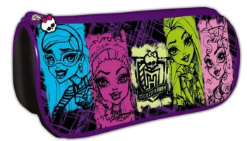 Пенал-тубус со скругленными углами, Mattel, Monster High, черный, 42609001