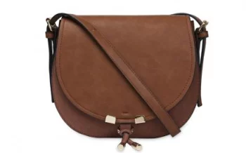 Brown Toggle Detail Saddle Bag