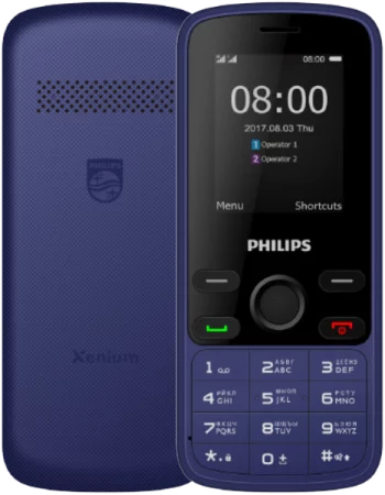 Кнопочный телефон Philips(Xenium E111 Blue)