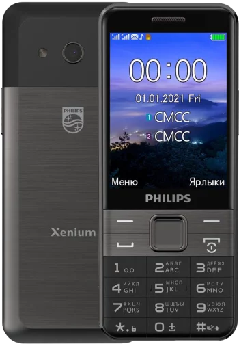Кнопочный телефон Philips(Xenium E590 Black)