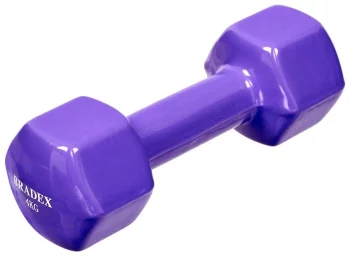 Гантель неразборная BRADEX SF 0537 4 кг фиолетовый