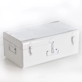 Сундук-чемодан LaRedoute(Из металла Masa единый размер белый)