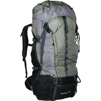 Туристический рюкзак СПЛАВ BIONIC 70 (зеленый/серый)