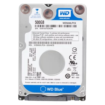Жесткий диск WD Blue WD5000LPCX, 500Гб, HDD, SATA III, 2.5"