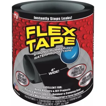 Сверхсильная клейкая лента Flex Tape (10*152 см), в ассортименте, Черный