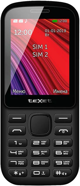Мобильный телефон teXet(TM-208 Dual sim Black-Yellow)