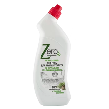Эко гель для мытья туалета ZERO BIO с лимонной кислотой и хвойным экстрактом 750 мл(Эко гель для мытья туалета ZERO BIO с лимонной кислотой и хвойным экстрактом 750 мл)