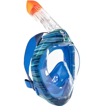 Adult Snorkeling Mask Easybreath 500 - Blue - S/M By SUBEA | Decathlon
