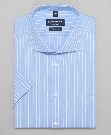 Рубашка прямой силуэт HENDERSON (SHS-0451 BLUE)