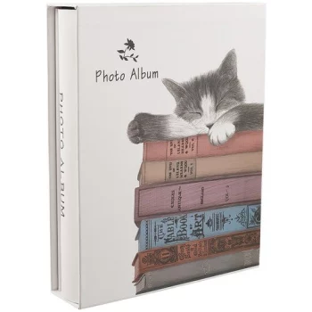 Фотоальбом на 200 фото Кот и книги (10х15) (коробка) (12-07207-5190-14A)