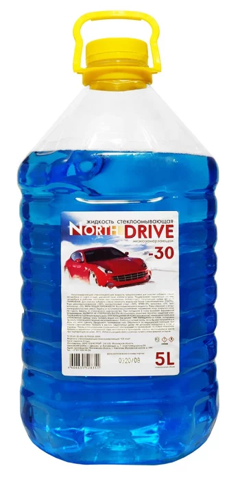 Незамерзающая жидкость North DRIVE желтая крышка -30С 5 л.(North DRIVE -30С)